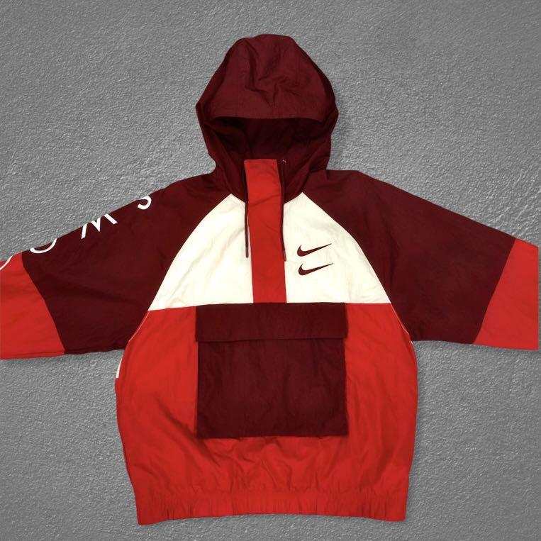 Nike double swoosh jacket outlet red