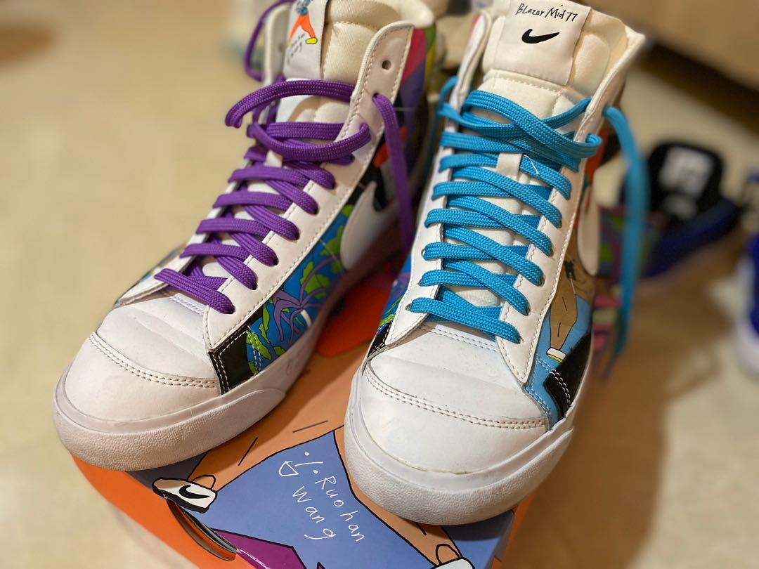 Nike flyleather Blazer 77 Ruohan Wang, Men's Fashion, Footwear, Sneakers on  Carousell
