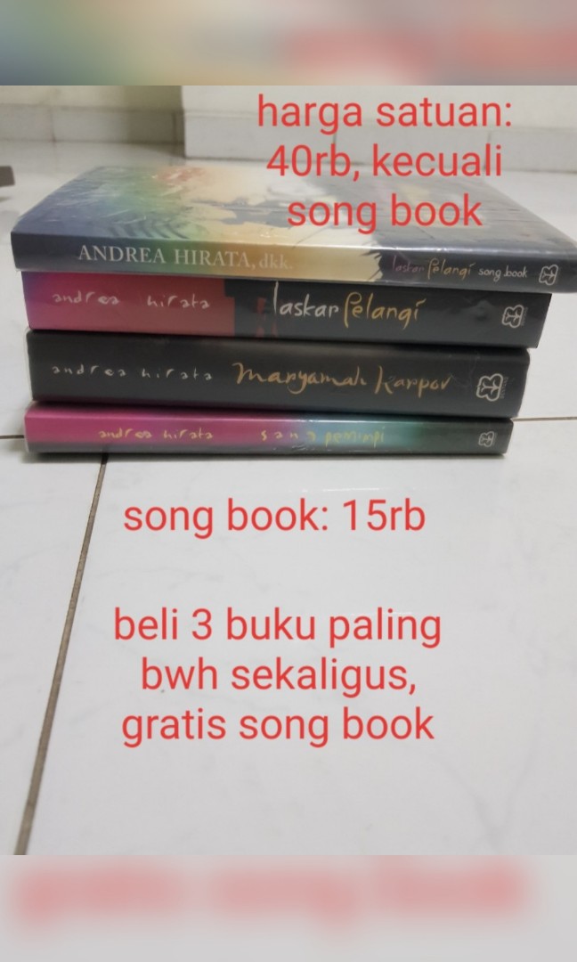 Novel Laskar Pelangi &amp; Sang Pemimpi, Buku &amp; Alat Tulis