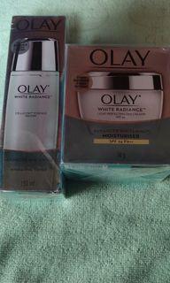Olay White Radiance toner + Cream with spf24