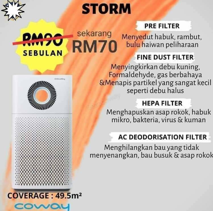 Storm deals coway function