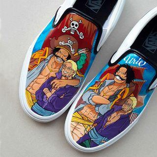 Gol D Roger Custom One Piece Anime Air Jordan 13 Shoes