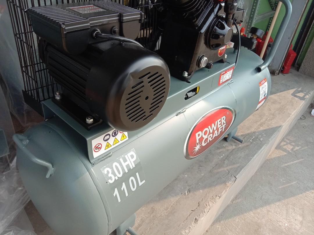 PowerCraft Air Compressor 3HP 110Liters Single Phase, Commercial