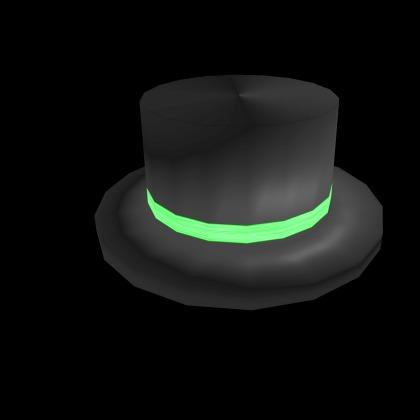 Roblox Limited Green Banded Top Hat Video Gaming Gaming Accessories In Game Products On Carousell - shiny black top hat roblox