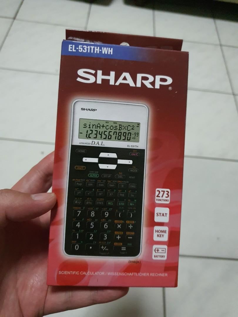 Scientific Calculator SHARP EL 531TH WH Mobile Phones Gadgets