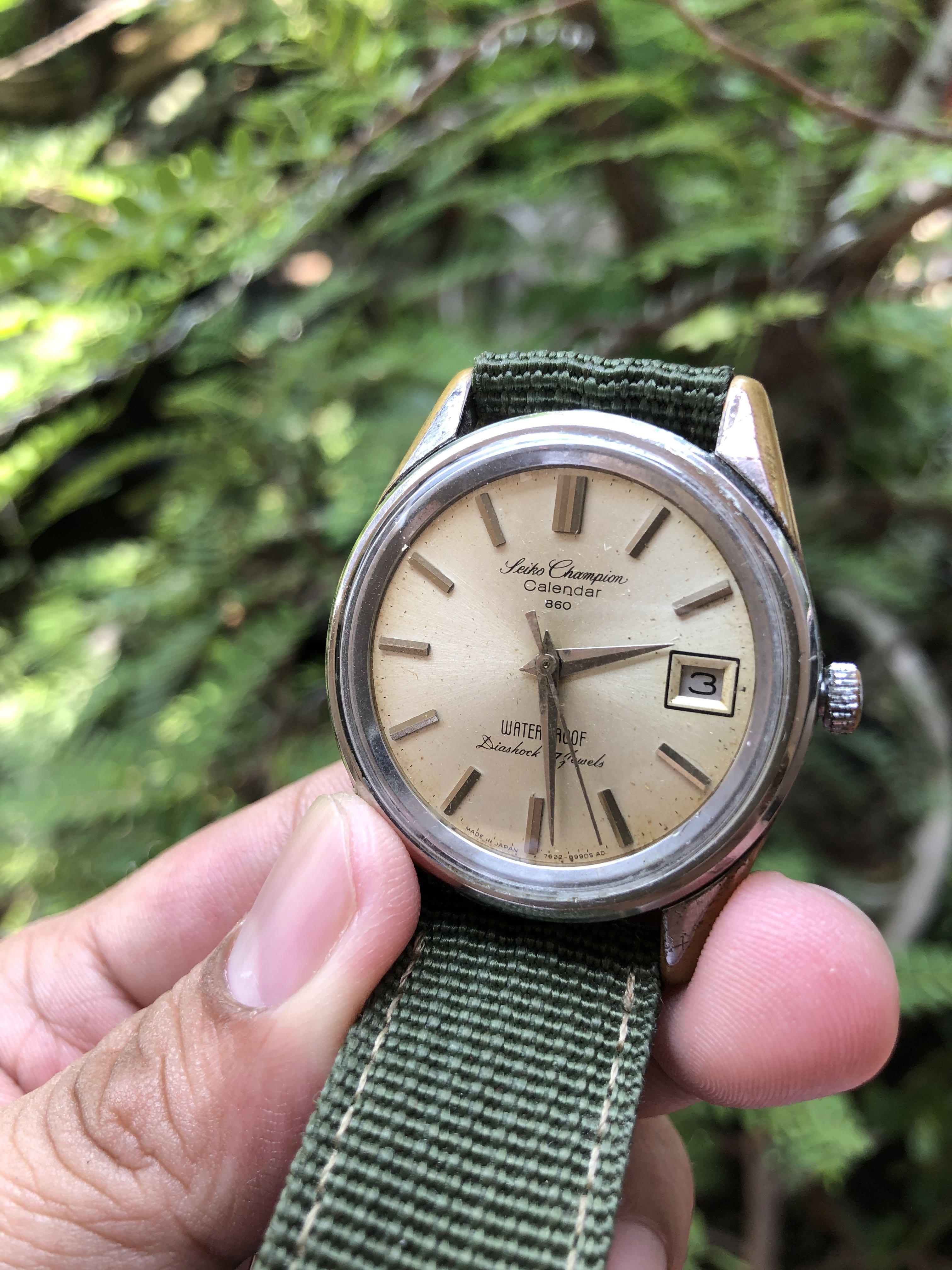 Seiko Champion Calendar 860 Original, Fesyen Pria, Jam Tangan di Carousell