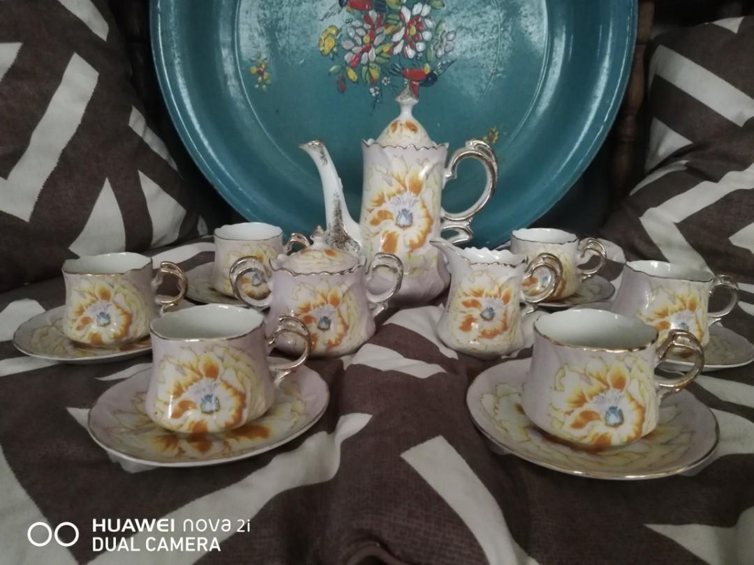 English Tea Set Japan Bunga Teratai Kiambang Antiques Vintage Collectibles On Carousell