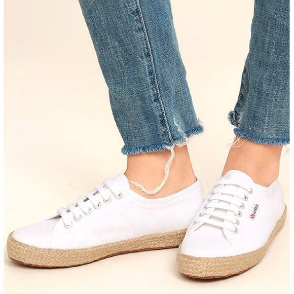 Superga espadrilles deals white