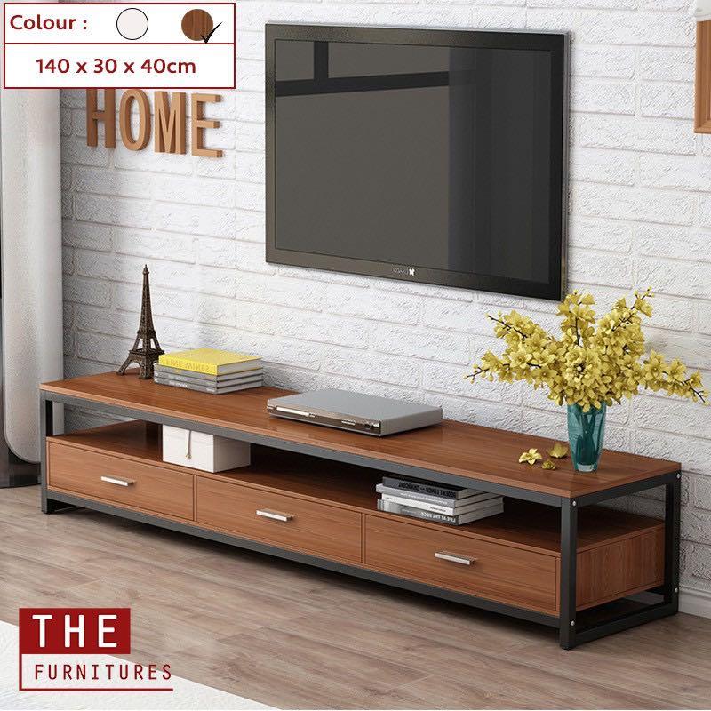 Steel tv shop table