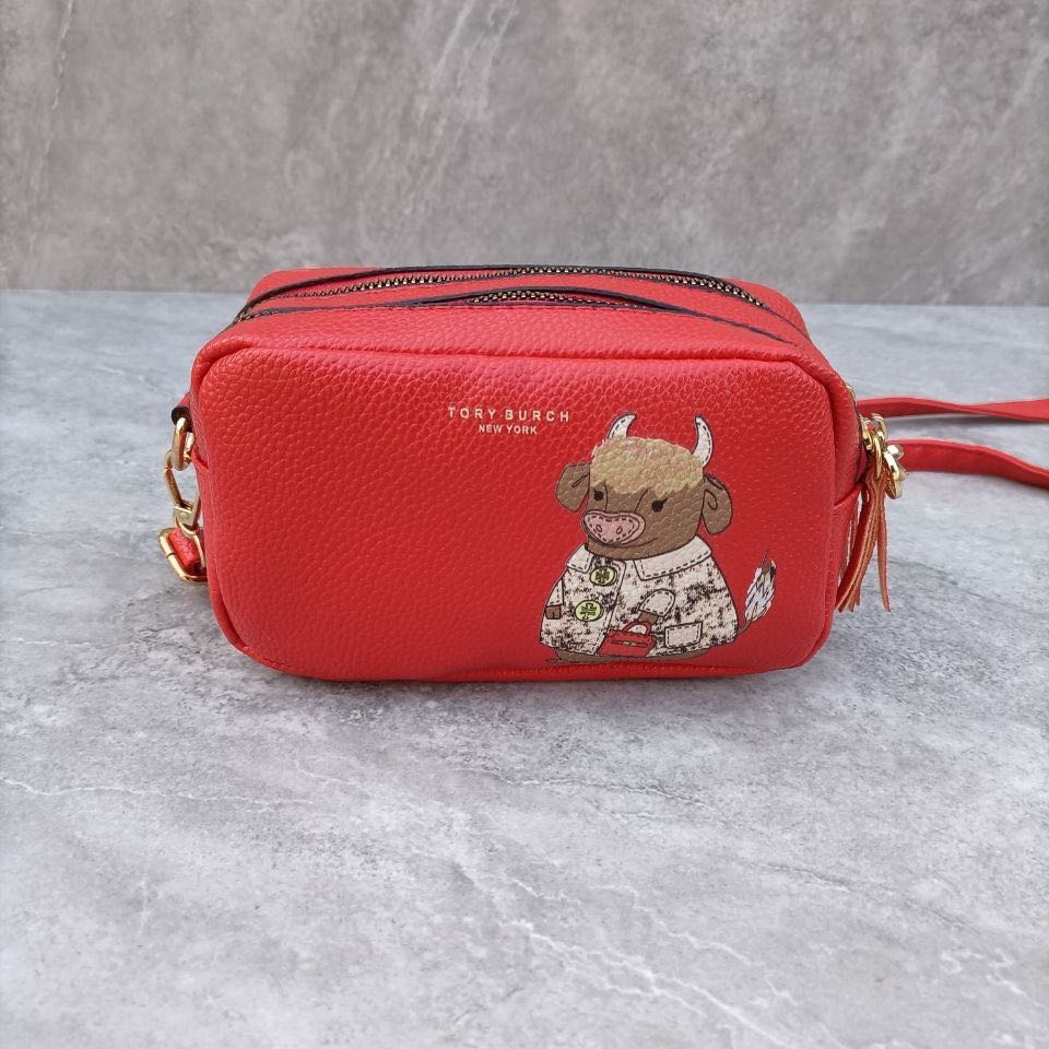 Tori burch ox red sling bag preorder, Luxury, Bags & Wallets on Carousell