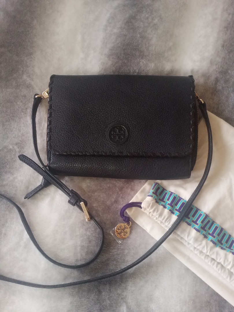 Tory burch marion flat wallet crossbody store