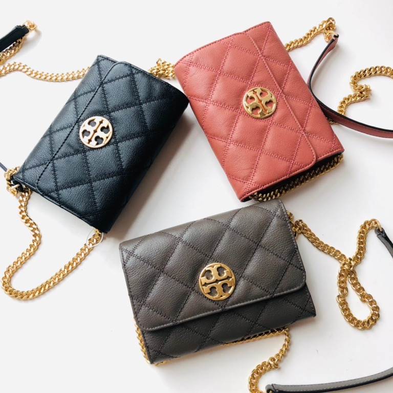 Tory Burch Kira Chevron Chain Wallet Crossbody Bag, Women's Fashion, Bags &  Wallets, Purses & Pouches on Carousell