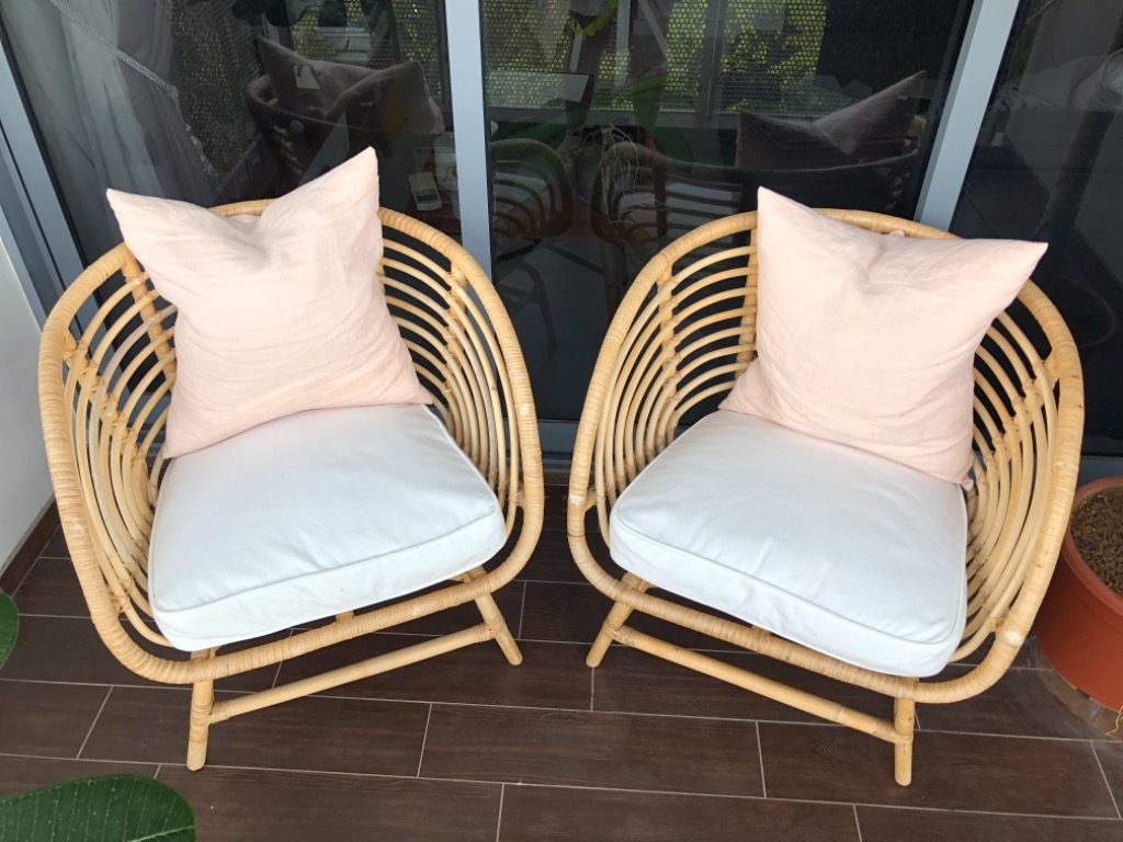 Ikea buskbo sales rattan chair