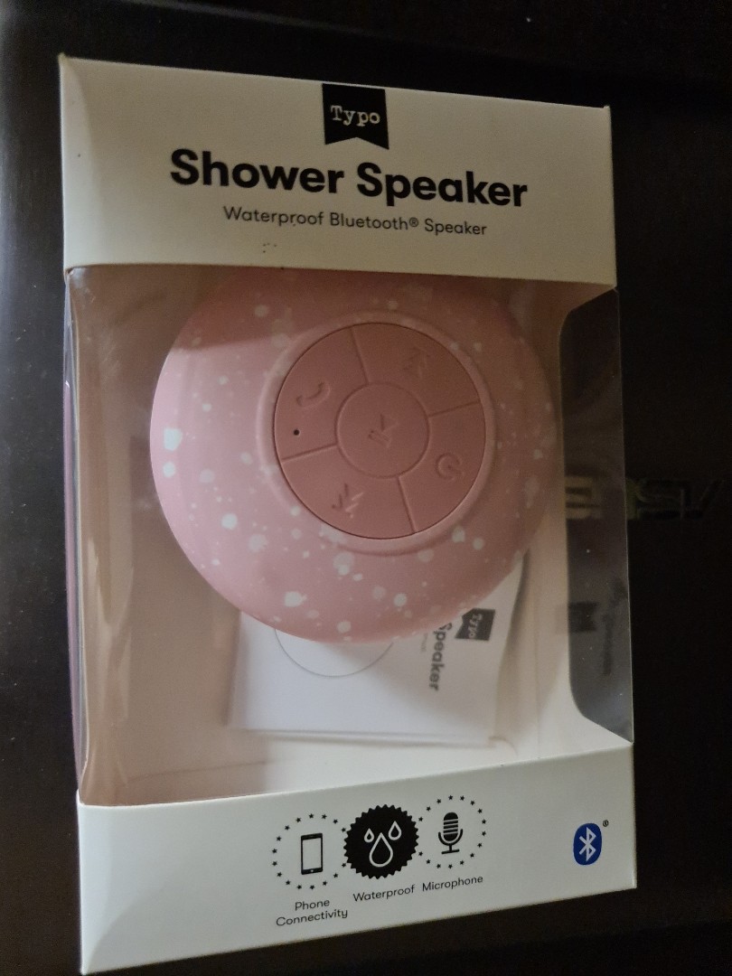 Typo shower speaker, Audio, Soundbars, Speakers & Amplifiers on Carousell