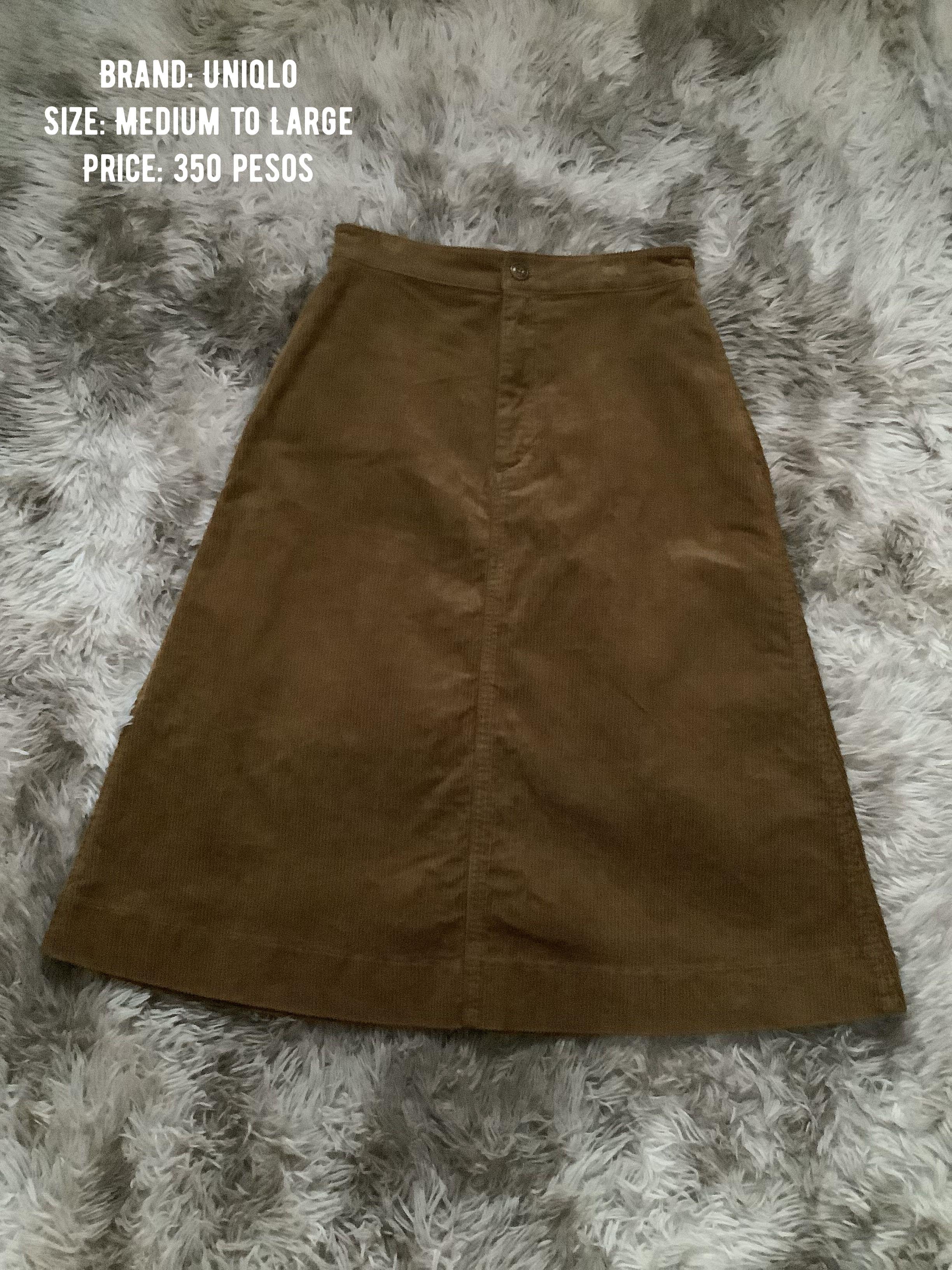 Plus size corduroy skirt on sale uniqlo