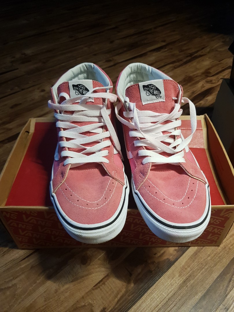 Vans high cut hot pink Men s Fashion Footwear Sneakers on Carousell