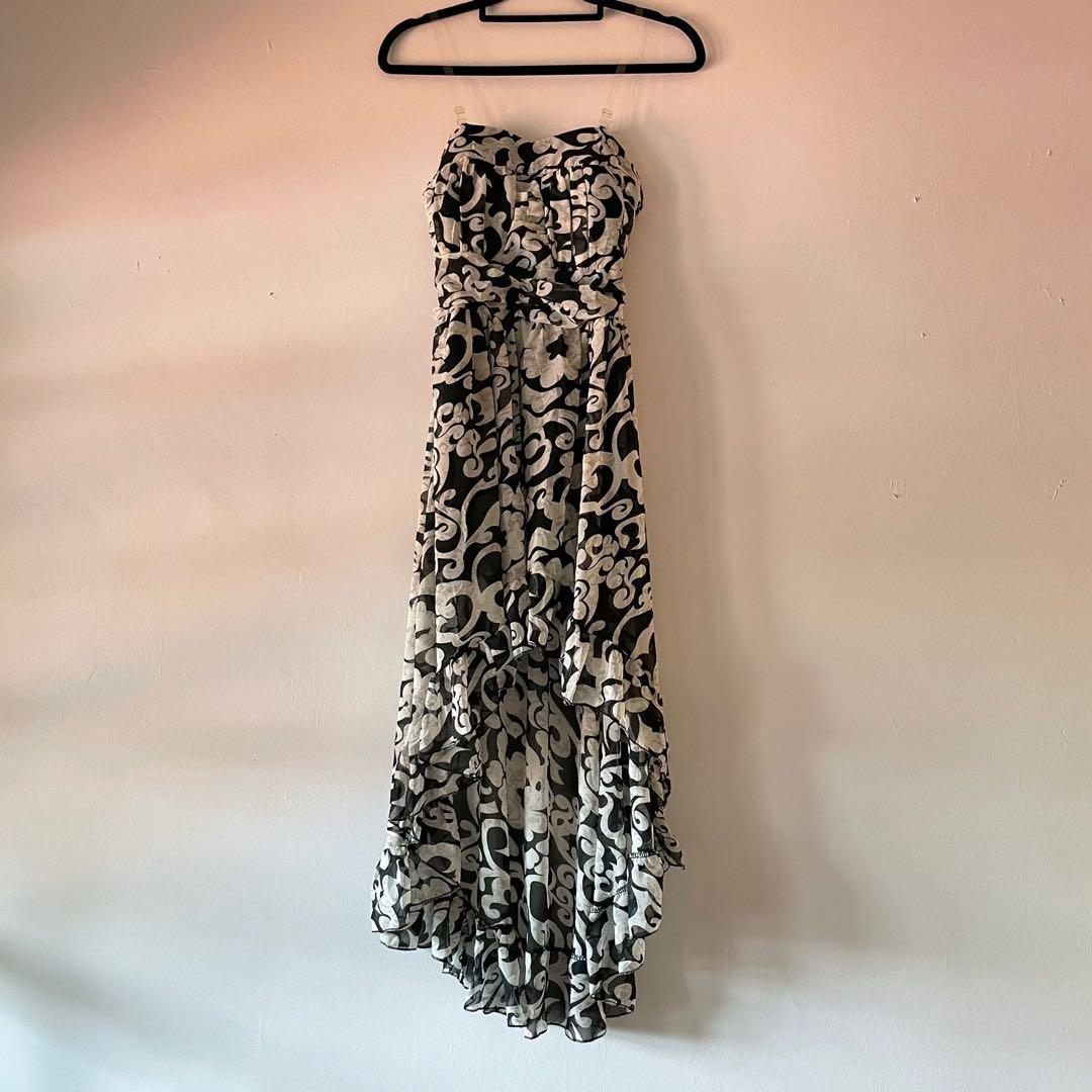 black and white print dresses