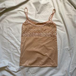 vintage lace cami top y2k thrifted
