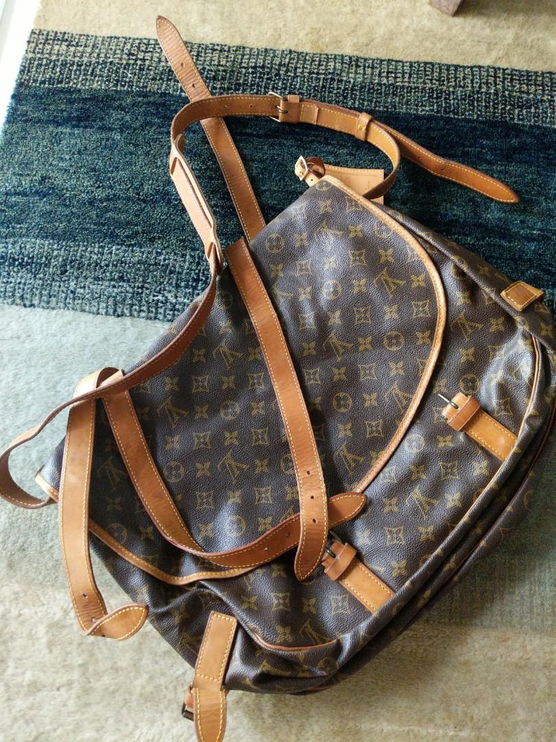 My Repaired Louis Vuitton Saumur 43!! Yes This Is The Second One That I  Have Had Repaired! 