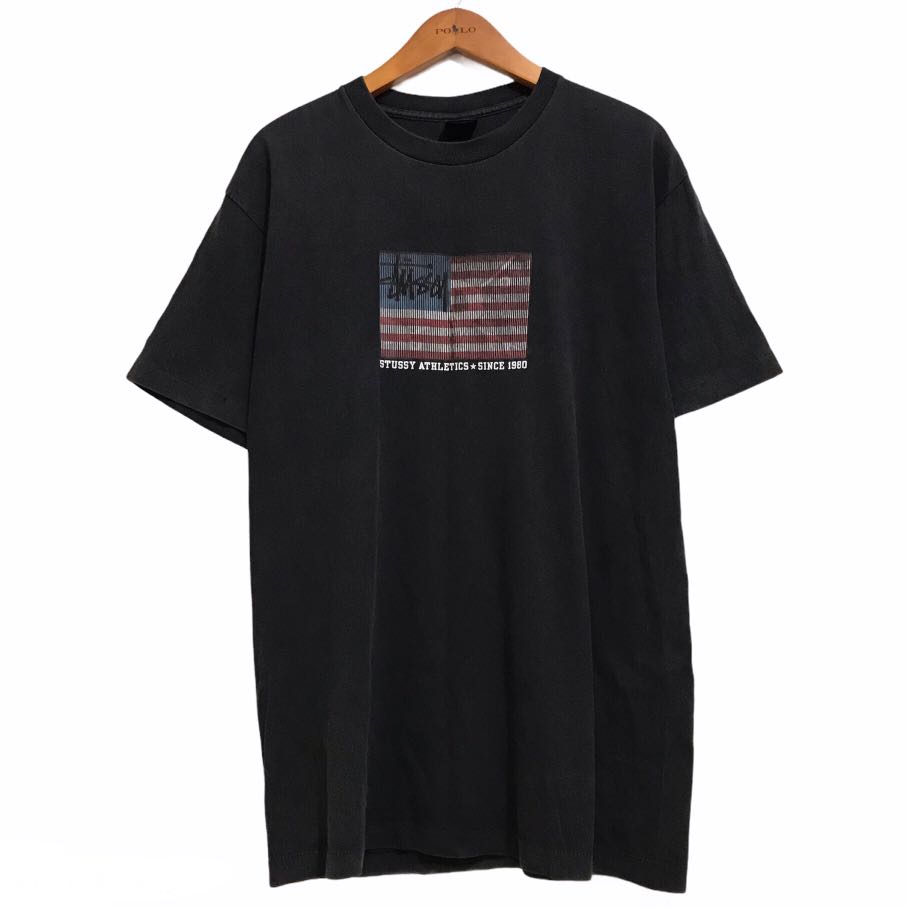 Vintage Stussy t shirt, Fesyen Pria 