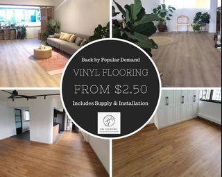 Vinyl Flooring Explosive Deal! 5mm click and lock supply and install!