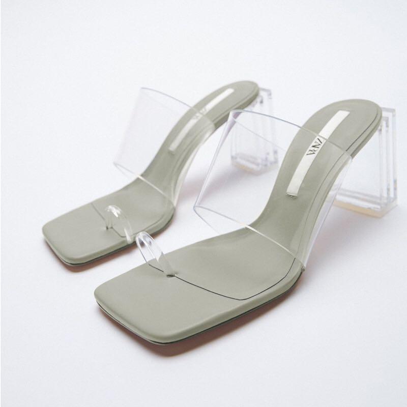 Zara shop plastic heels