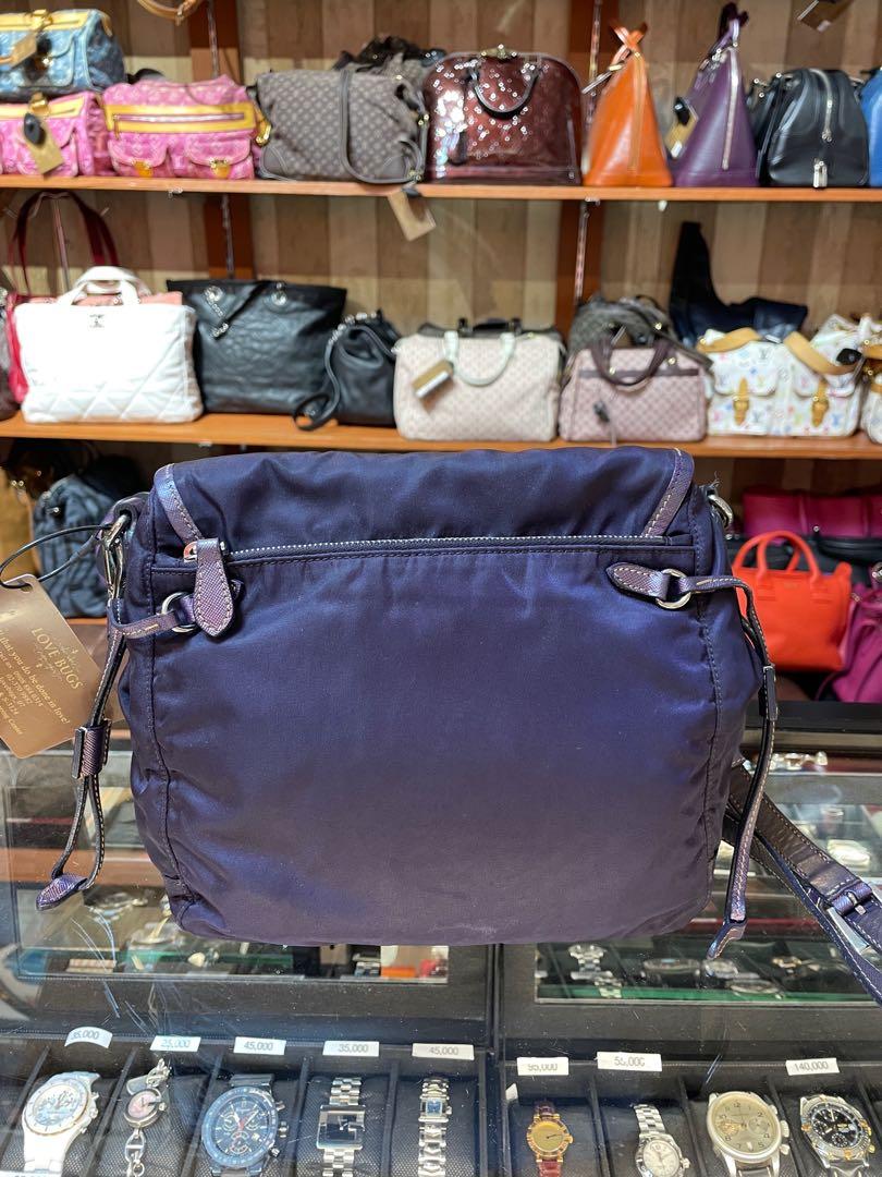 100% PRADA NYLON PURPLE MESSENGER BAG (Category: Luxury Bags & Wallets) located in San Juan City. Submitted by heartmnz (Listing ID 1099924803, Image 3). Description: Get this messenger bag! For a very steal price! Message me if you're interested! God bless💜 We buy, sell and consign 100% Original Pre-loved designer bags, wallet, watches, jewelry and diamonds and more! God bless ❤️ Kindly contacts us here: 📱 VIBER ONLY Number: 0908-884-0314 📱 S