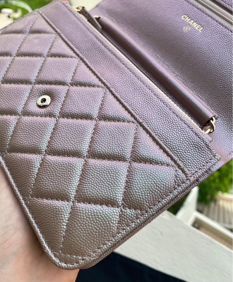 Chanel iridescent clearance beige woc