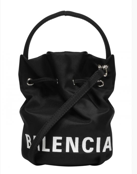 原價$7200 Balenciaga wheel XS black drawstring bucket bag 巴黎 