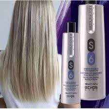  意大利 Echosline S6 袪黃洗頭水及髮膜  # 漂後專業去黃64232046735235110