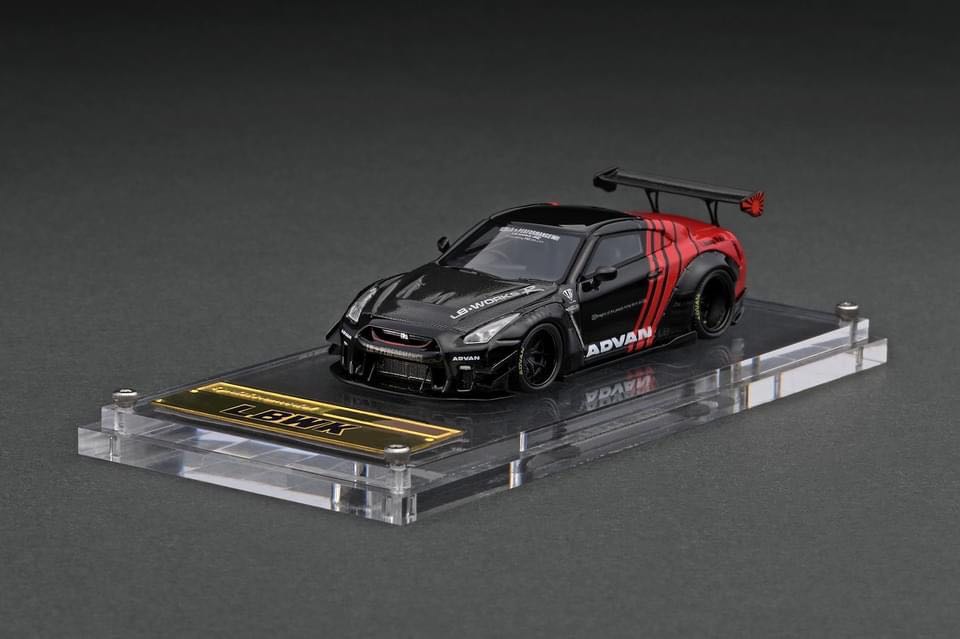 預訂ignition Model 樹脂車1 64 Lb Works Nissan Gt R R35 Type 2 Black Red 紅黑拉花 玩具 遊戲類 玩具 Carousell