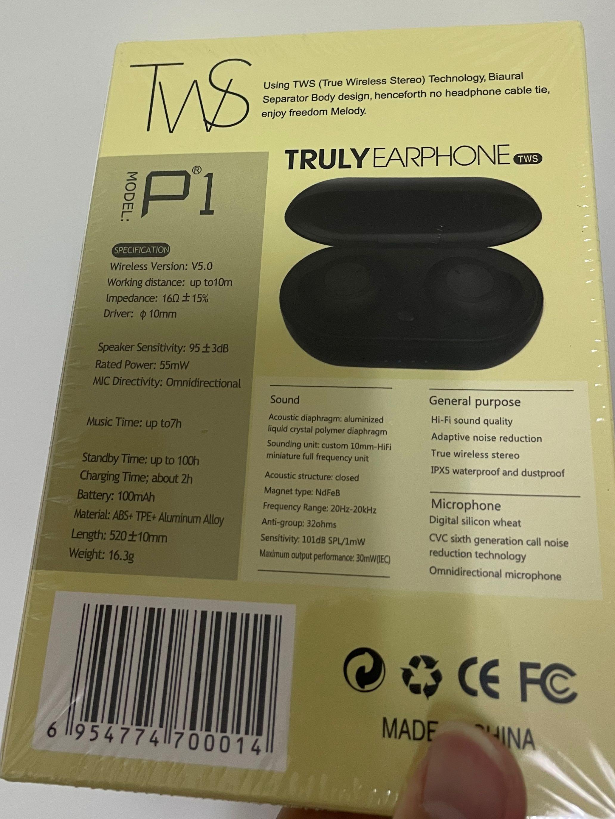 TRULY EARPHONE TWS P1
