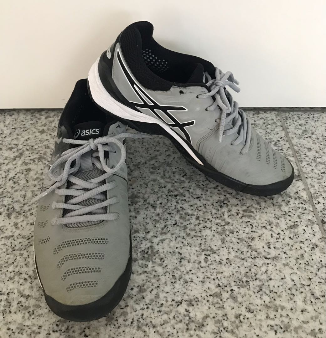 Asics gel resolution 7 mid on sale grey