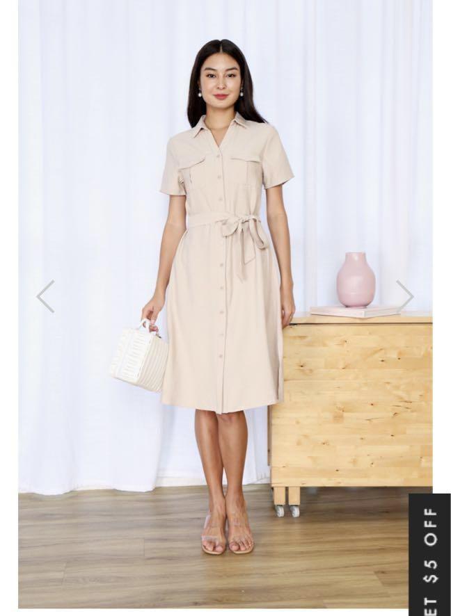 Ecru shirt dress Clearance