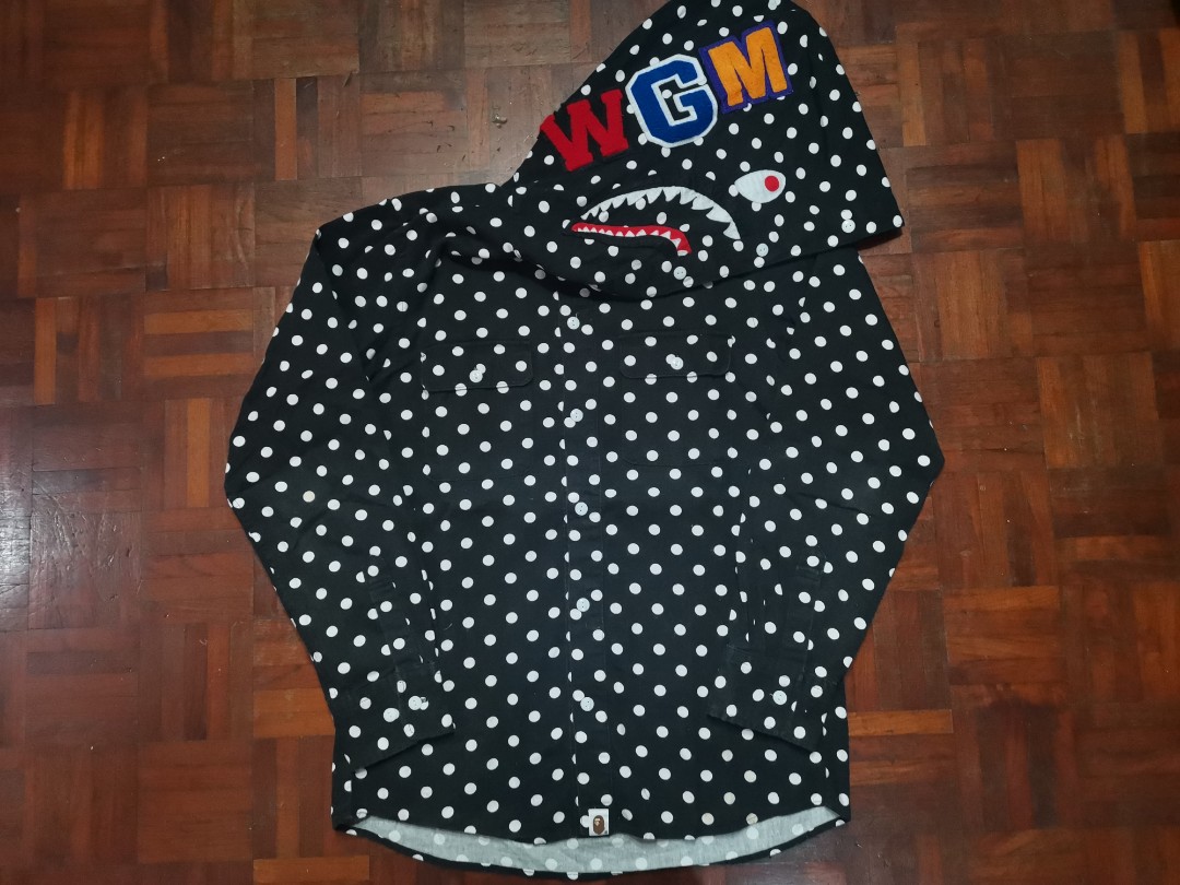 Polka dot bape hoodie outlet