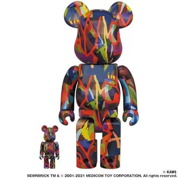 暫時滿訂) 預售Bearbrick 400%+100% Kaws Tension, 興趣及遊戲, 玩具