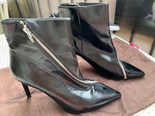 Bershka Zin Up High Heel Ankle Boots New Original Store