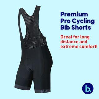bizkut Premium PRO Cycling Bibs Shorts Tights Bike Pants 3D Gel Padded Riding Bicycle Singapura for Men Women