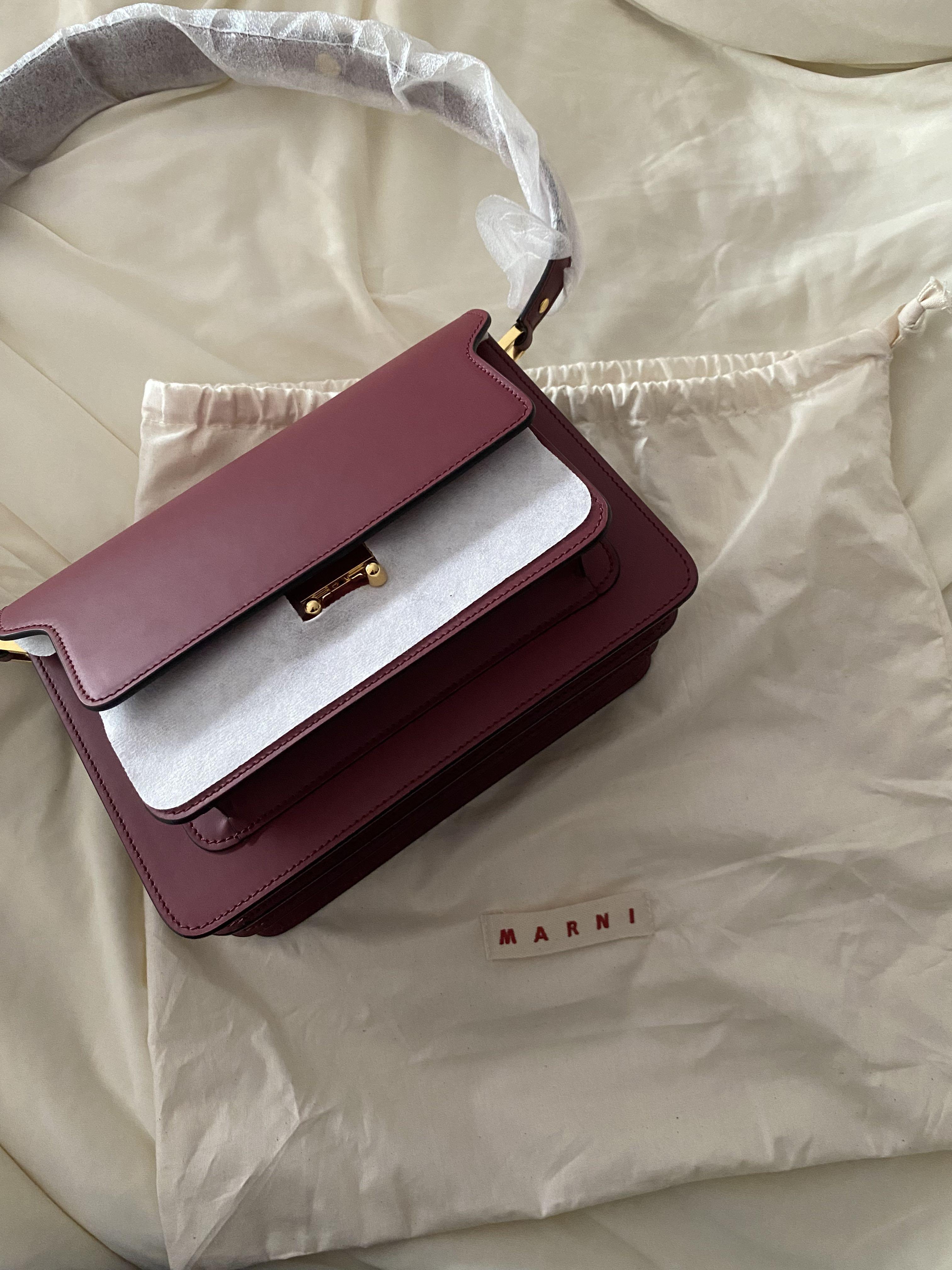 Marni burgundy deals trunk