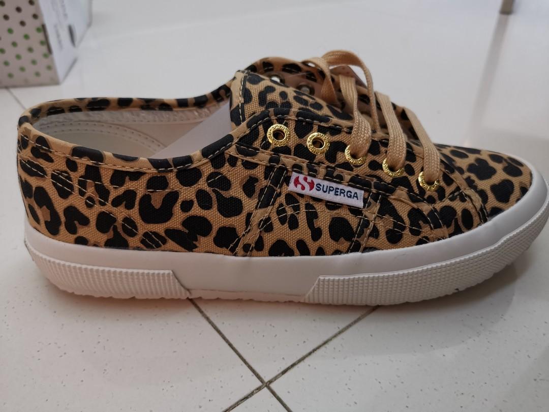 superga leopard print shoes