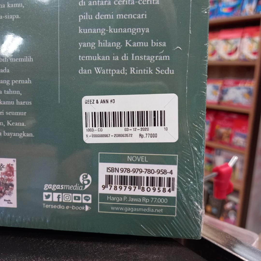 Novel Rintik Sedu Geez Ann 3 Buku Alat Tulis Buku Di Carousell