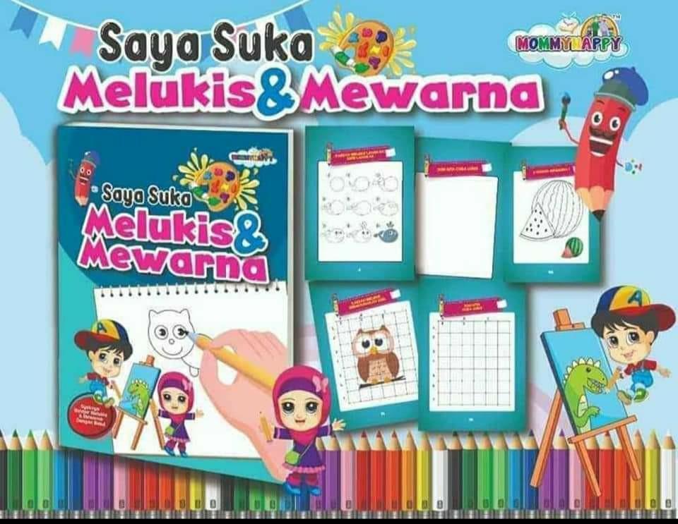 Buku Melukis Dan Mewarna Babies Kids Others On Carousell