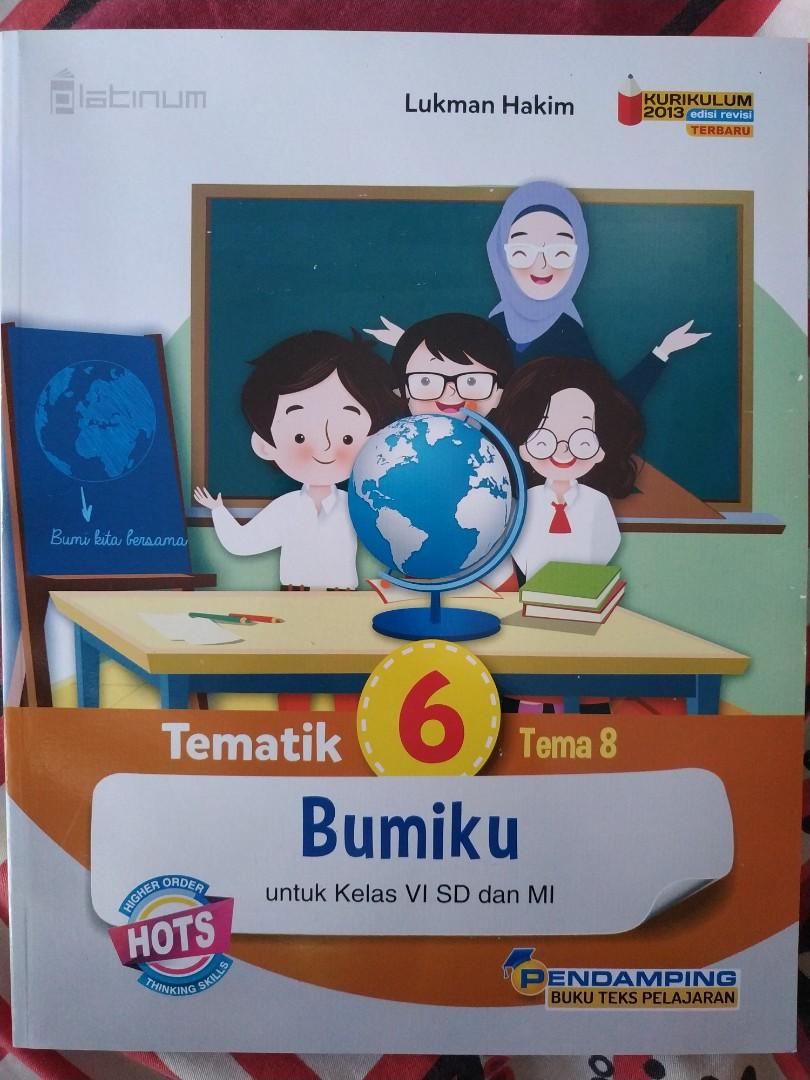 Buku pelajaran sekolah kelas 6 SD, Buku Tematik tema 8, Buku & Alat