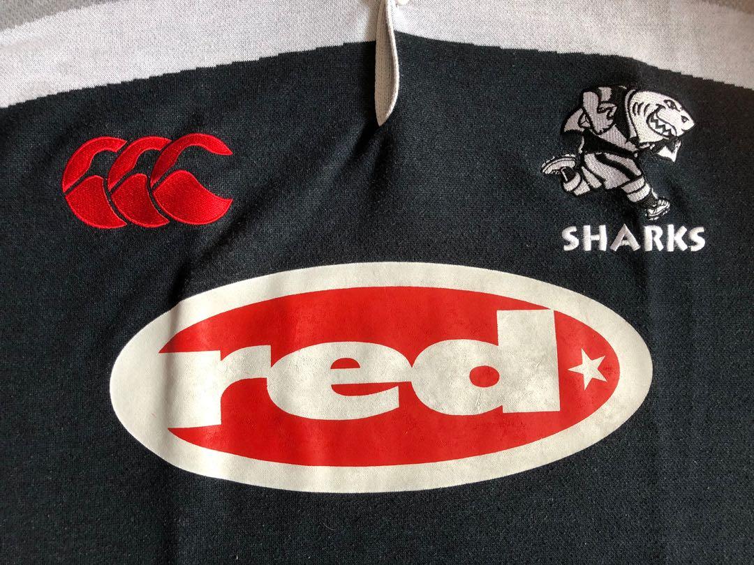 Canterbury Rugby Shark Super 12 Techtex Not Temex, Men's Fashion, Tops ...