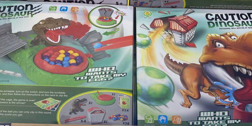 Caution Dinosaur Board Game, Hobbies & Toys, Toys & Games on Carousell