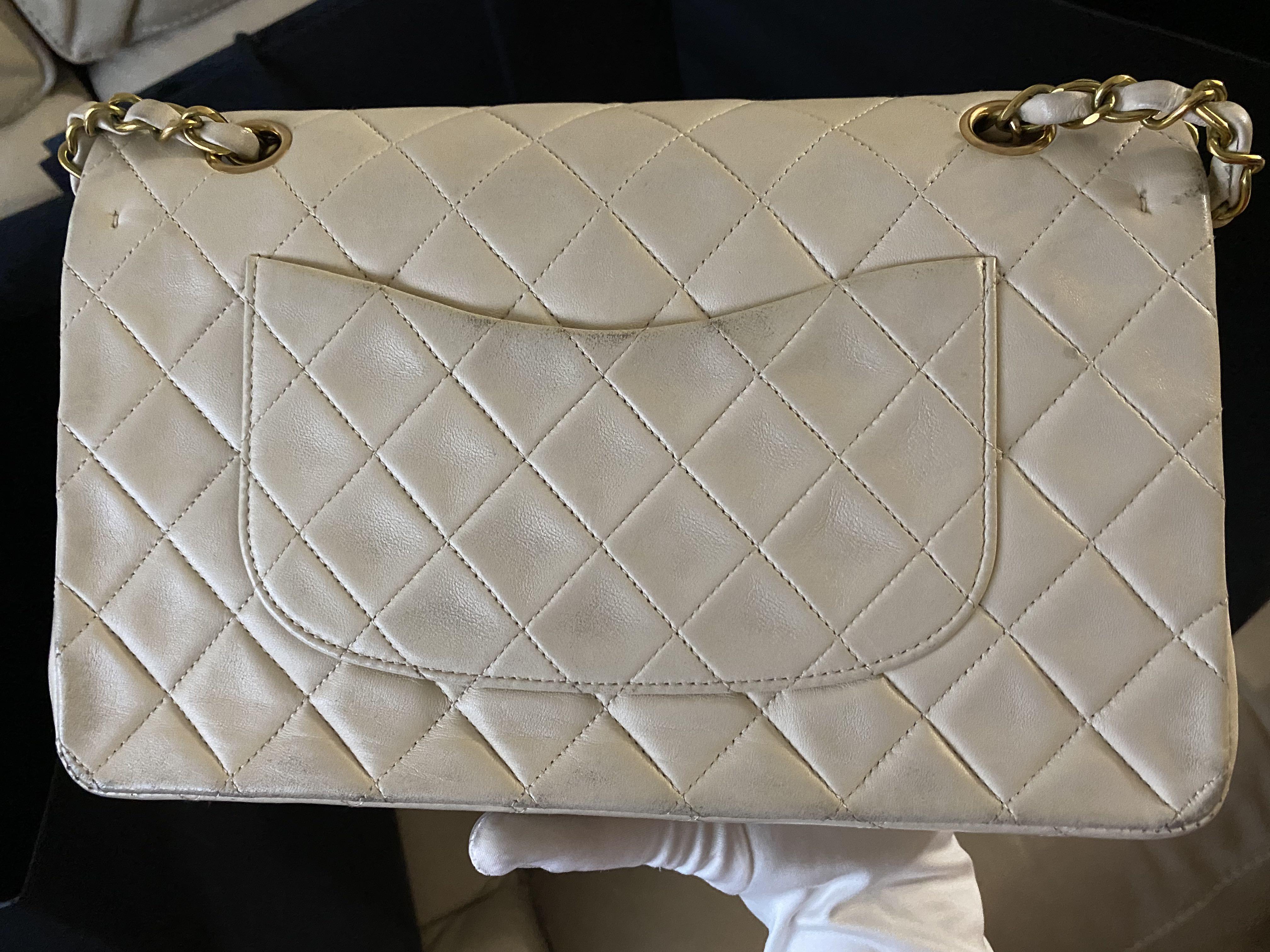 Chanel Caviar Double Flap Vintage - 8 For Sale on 1stDibs
