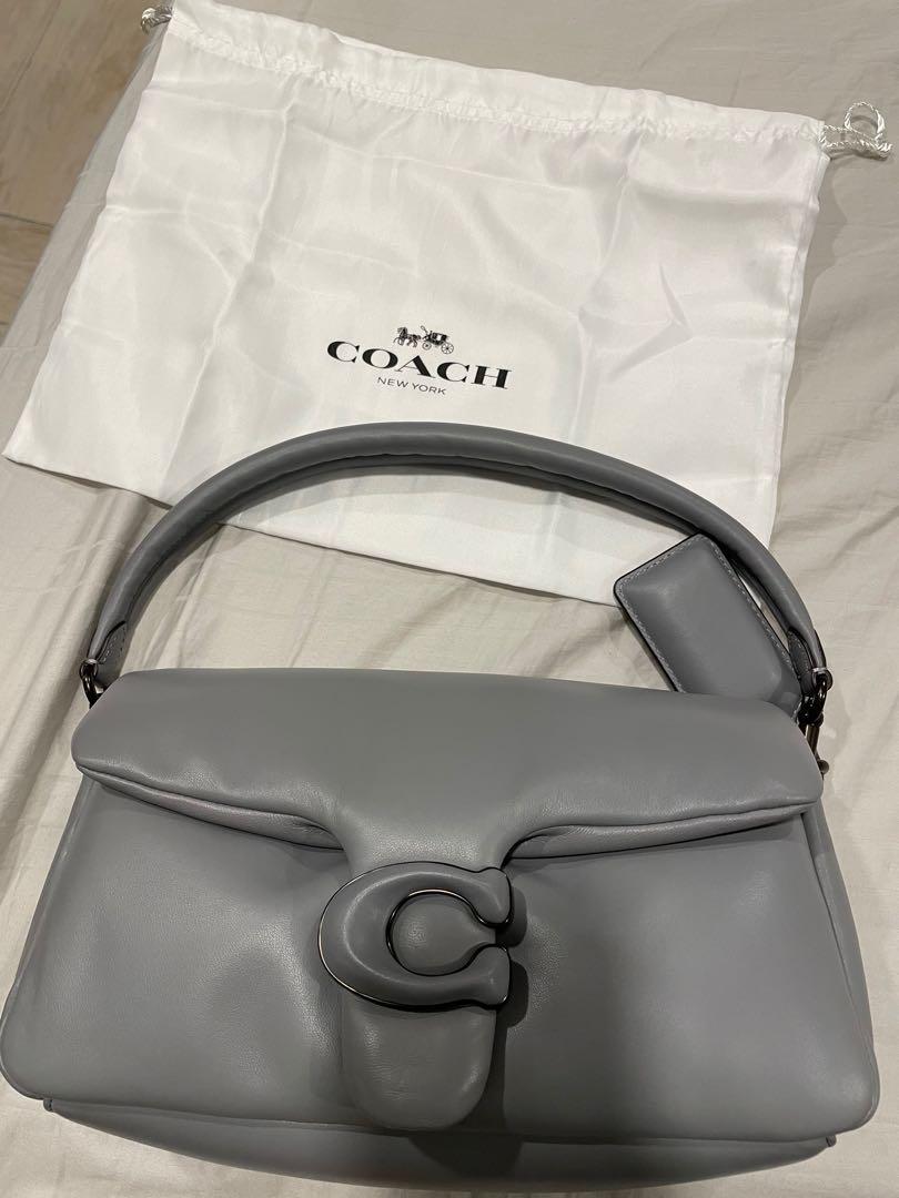 coach tabby pillow grey