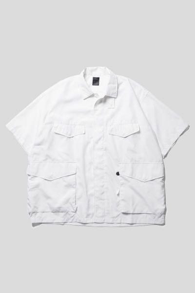 DAIWA PIER39 [WHITE size M] Tech French Mil Field Shirts S/S, 男裝