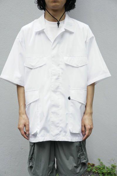 DAIWA PIER39 [WHITE size M] Tech French Mil Field Shirts S/S, 男裝
