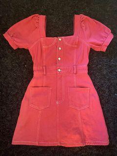 Denim dress Puff sleeve